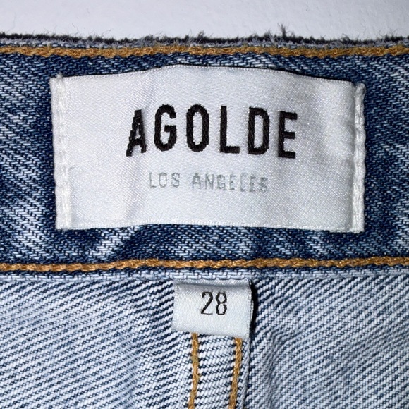 Agolde Women’s High-Waisted Blue Jeans Size 28 - Picture 3 of 10
